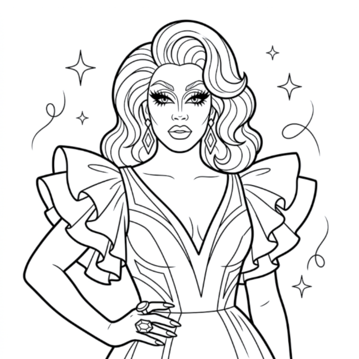 Queer coloring book page 2